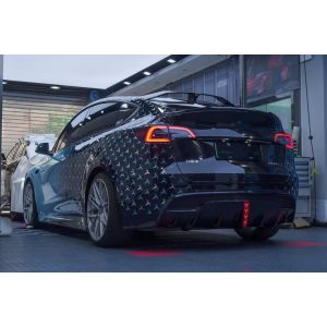 Buy cheap Auto Parts for Tesla MODEL Y Body Kit MODEL Y Upgraded SD-style Front and Rear Bumper Spoiler Carbon Fiber Body Kit from wholesalers