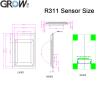 Buy cheap GROW R311 256*360 pixel Big Touch Area Sensor Capacitive Fingerprint Module Scanner For Access Control Support Arduino Android from wholesalers