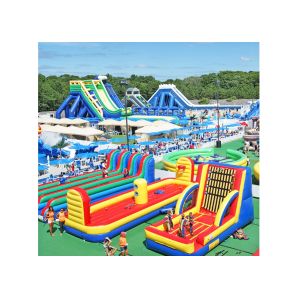 Funny Inflatable Obstacle Course For Entertainment Water Resistant OEM Service