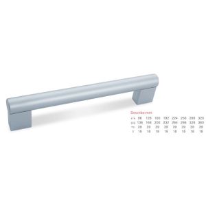 China Scratch Prevention Aluminium Pull Handles , Silver Door Handles Strong Overall Sense on sale