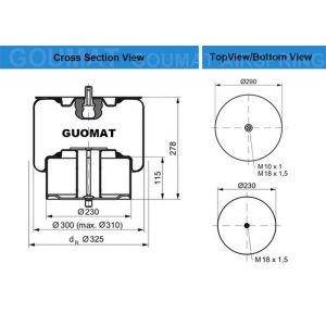 Buy cheap Air Spring Kit Cover Plate and Bottom Piston from wholesalers