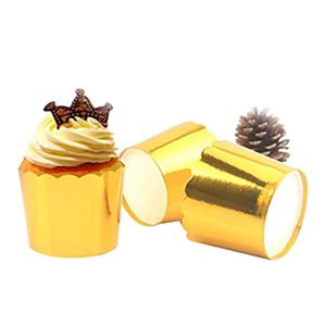 Buy cheap Muffin Cupcake Aluminum Metallic Foil Lined Baking Cups from wholesalers