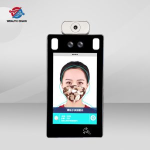 8 Inch Contactless Face Recognition Temperature Kiosk , Face Temperature Scanner