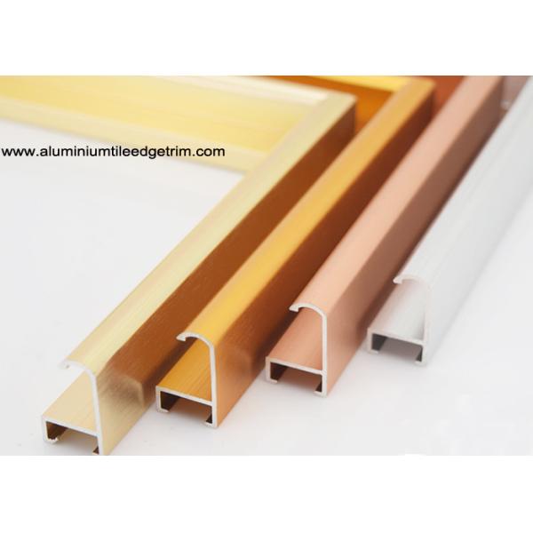 Quality Matt Anodized Rose Gold Aluminium Photo Frame Profile For Indoor and Outdoor for sale