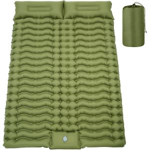 Double Sleeping Pad Camping, Camping Self Inflating 4" Extra-Thick Camping Pad 2