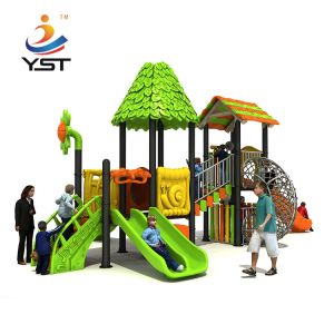 Buy cheap Tree House Amusement Park Plastic Playground Slide With 60mm Pipe from wholesalers