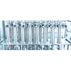 Automatic Volumetric Piston Liquid Filling Machine High Viscosity Piston Filler