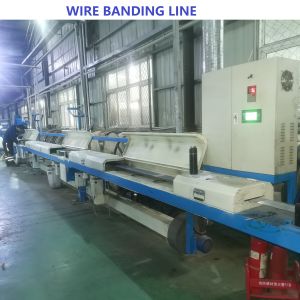 100 Wires Flattening And Gluing Staple Wire Banding Line 18m/Min Roofing nail