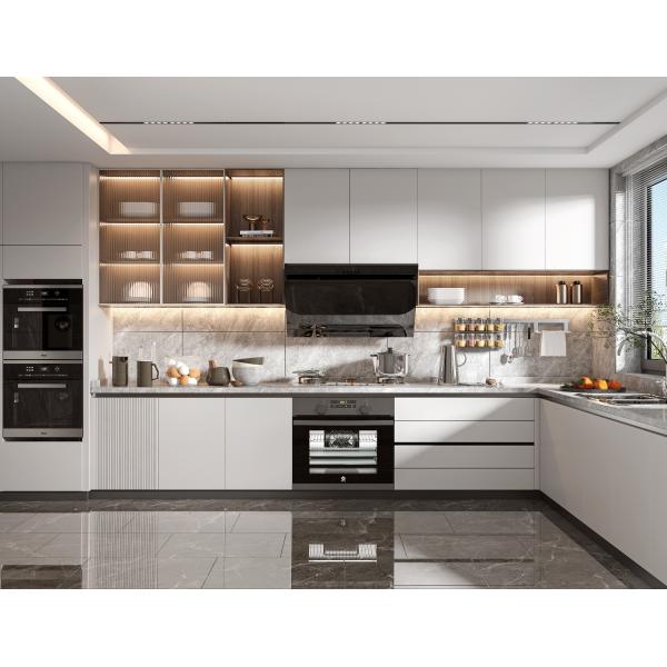 Quality U-Shaped Kitchen Cabinet with High Gloss Matte Finish for sale