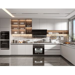 Buy cheap U-Shaped Kitchen Cabinet with High Gloss Matte Finish from wholesalers