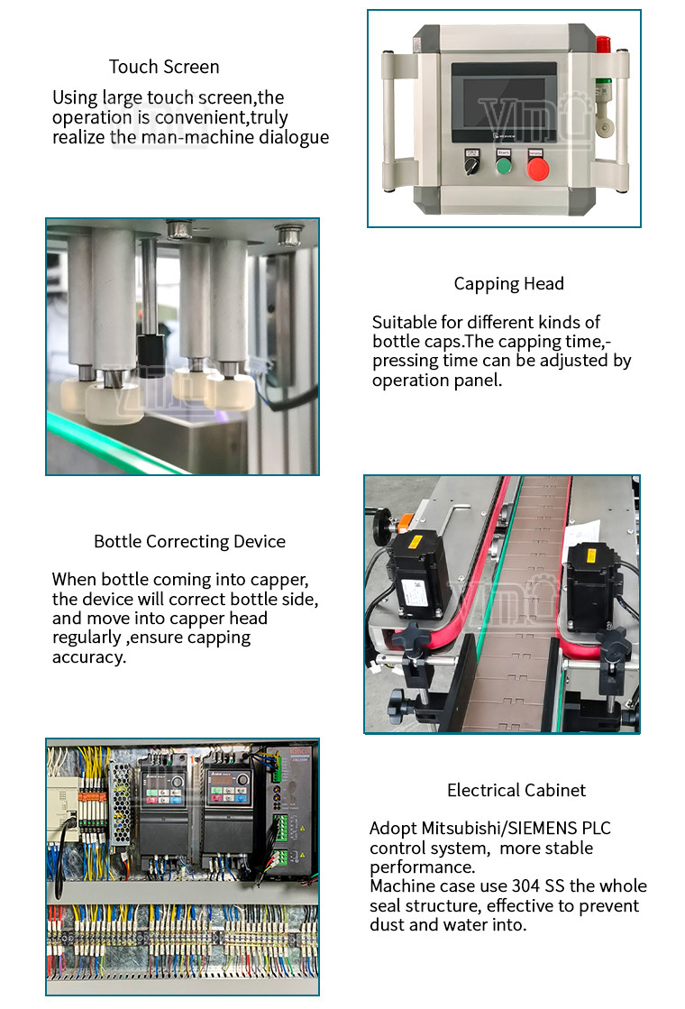 PLC Control Automatic Capping Machine With Stainless Steel Durability And