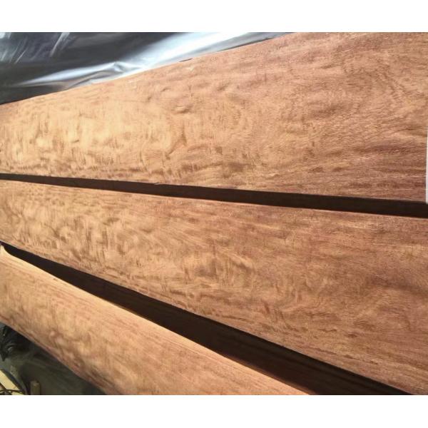 Strong Transverse Tensile Strength Burmese Pear Natural Wood Veneer For Durable