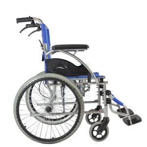 Buy cheap ISO13485 Lightweight Manual Transport Folding Wheelchair With 100KG Load from wholesalers