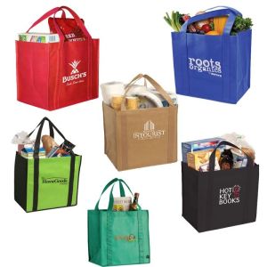 Small Plain Personalized Non Woven Tote Bags Promotional With Logo Printing