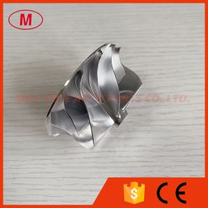 Buy cheap RHF5 reverse 7+7blades 52.00/63.00mm high performance turbo milling/aluminum 2618/billet compressor wheel from wholesalers