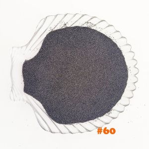 Surface Deburring Abrasive Black Aluminium Oxide Sandblasting Media 60 Mesh