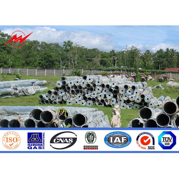 Buy cheap 33kv Lv Electrical Distribution Line Galvanized Steel Pole from wholesalers