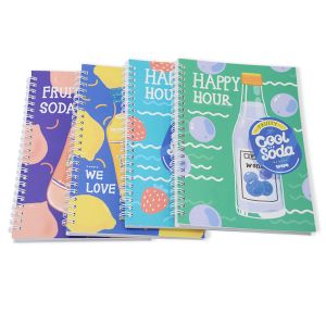 Buy cheap Custom A5 Gold Wire Journal Note Book With Spiral Binding And Personalized Cover Design from wholesalers