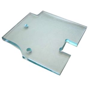 Buy cheap 12MM Toughened Shower Tempered Glass Polishing With Hinge Groove from wholesalers