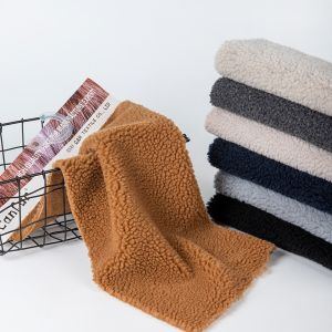 Buy cheap Plain Style 100% Polyester Sherpa Fleece Fabric for Jackets Lining Boiled Pattern from wholesalers