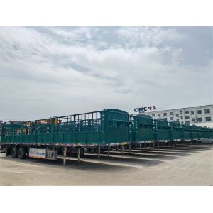 Buy cheap CIMC High Quality 3-Axle Fence-Type Freight Semi- Trailer High-Strength Steel Cargo Trailer from wholesalers