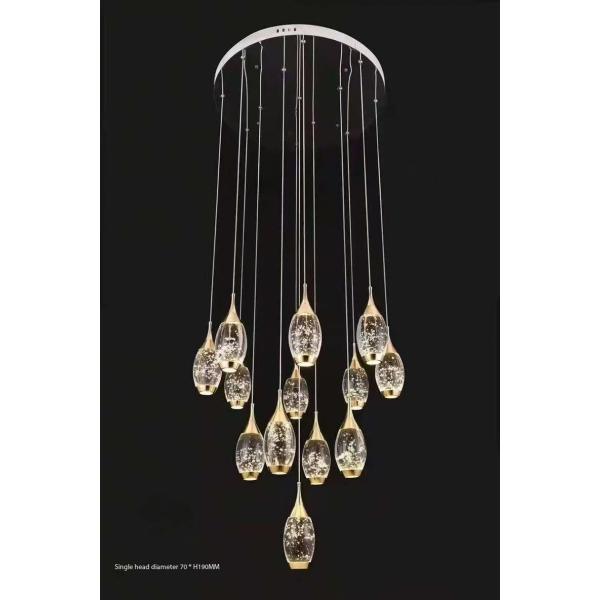 Buy cheap Crystal Light Rotating Staircase Perfume Bottle-Shaped Stair Light For Duplex Living Rooms from wholesalers