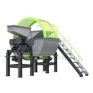 Buy cheap Double Shaft Shredder Rubber Tyre Shredding Machine Industrial Waste Tyre Shredder Scrap Car Truck Tire Shredder Machine from wholesalers