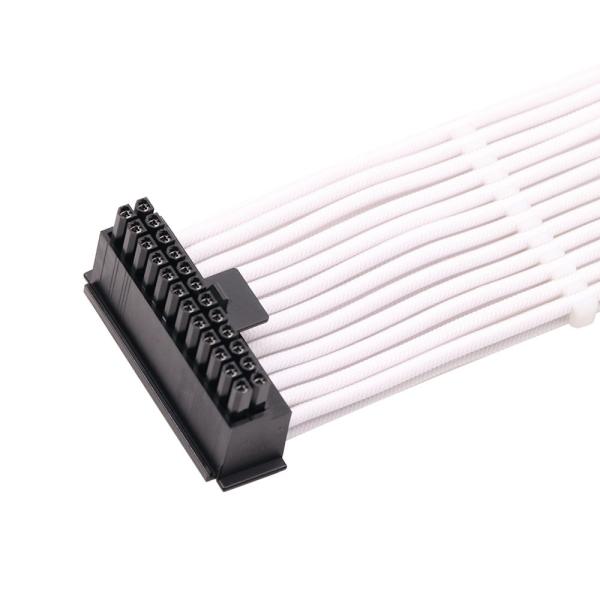 Buy cheap 90 Degree Bradided Sleeved ATX 24pin extension cable Power Supply computer cable 18AWG from wholesalers