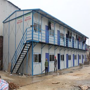 Buy cheap light steel custom prefab homes resist 8 grade wind use for construction site from wholesalers