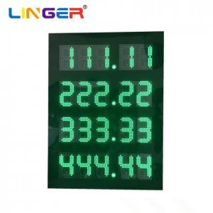 Buy cheap Double Sides Green Color LED Gas Price Sign 140pcs/Digit product