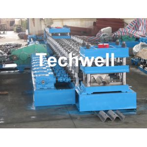 Buy cheap 15KW Highway Guardrail Roll Forming Machine With 7 Rollers Leveling For W Beam Guardrail from wholesalers
