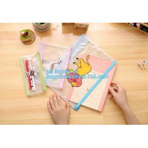 mesh document bag with zipper/pvc mesh file folder, Waterproof Zip Lock Bag Mesh