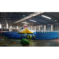 Buy cheap Giant Inflatable Water park Suit with White Shark Water Slide and float toys product