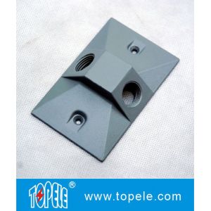 Three Holes Electrical Weatherproof Rectangular Covers Aluminum Gaskets & Screws