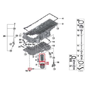 For Rolls Royce Phantom Ghost Dawn Wraith Oil Filter OEM 11427583220