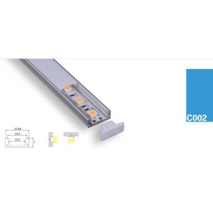 Buy cheap Cheap Price 6063 Series 12mm Width 1m 2m 3m Cuttable LED Aluminum Profile from wholesalers