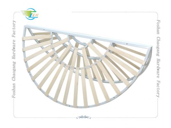 Round Shaped Folding Metal Slatted Bed Base For Mattress Support