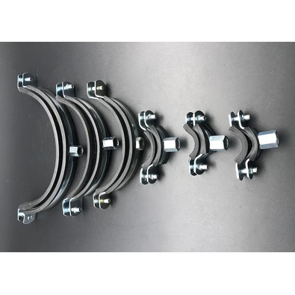 Quality Custom Different Size EPDM Rubber Pipe Clamp with Two Screws for sale