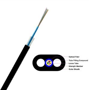 Buy cheap FTTH Flat Drop Cable G657A1 All Dielectric Aerial LSZH Sheath 1~12C from wholesalers