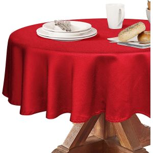 Buy cheap Oil Proof Heavyweight Plastic Tablecloths Round Shape With Minimal Transparency from wholesalers