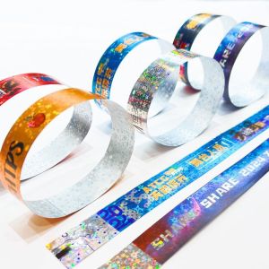 Factory Customization Wristbands Shiny Laser Glitter Concert Music Festival