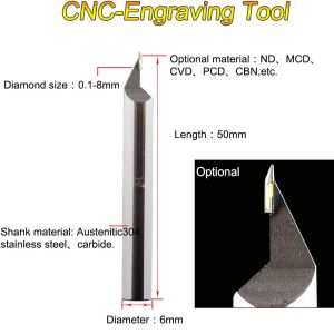 Buy cheap Goldsmith Machine 8mm Diamond Cnc Engraving Mcd Tools product