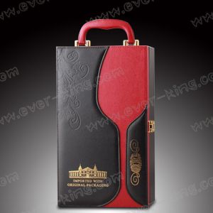 China Luxury SGS 2 Bottles Wine Gift Box Packaging on sale