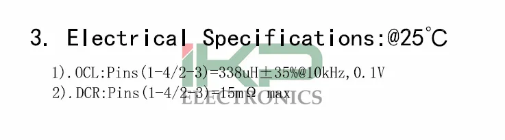 Common Mode Inductor Choke Core T9*5*3 338uh 0.1V 15 M&Omega;
