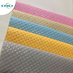 Buy cheap Notebook Quilted Leather Fabric , Faux Quilt Fabric Customized Color from wholesalers