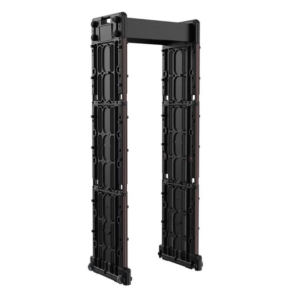Multi Zones Body Search Walk Through Magnetometer LED Display Portable Fold Door