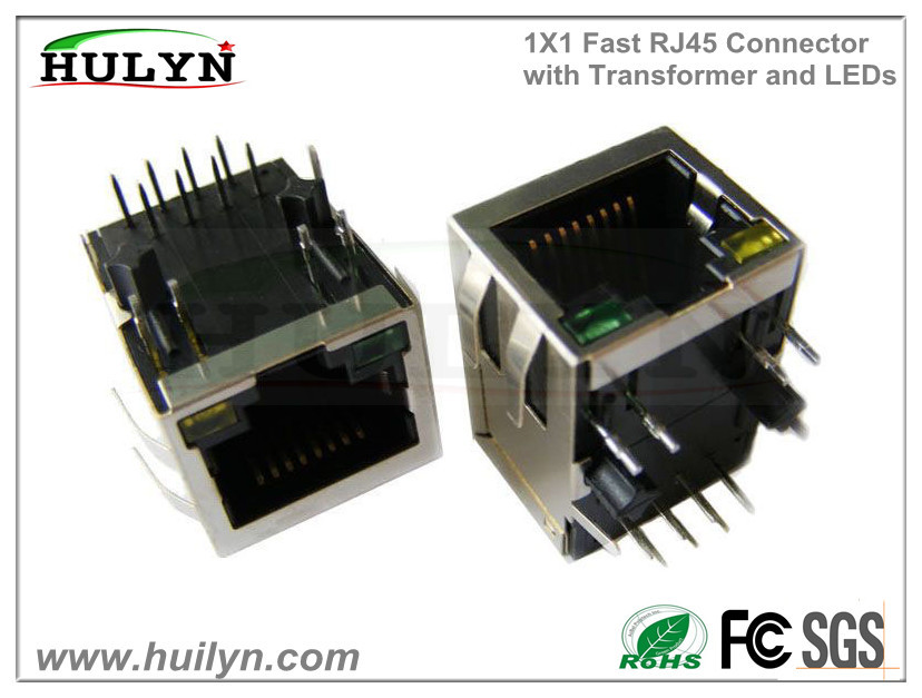 Buy cheap RJ45 with transformer RJ45 JACK 1x1 Gigabit from wholesalers
