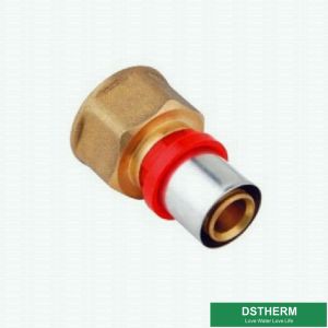 Buy cheap Customized Female Threaded Coupling Compression Double Straight Brass Press Union Fittings For Pex Aluminum Pex Pipe from wholesalers