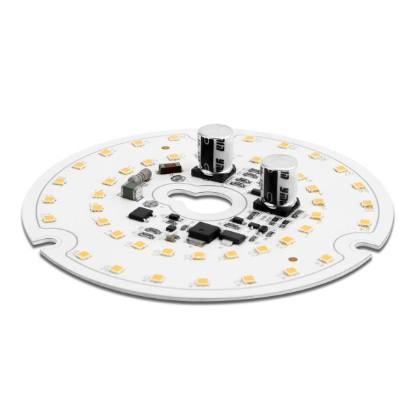 Quality AC230V input directly led round module 16W ultra-low flicker 1.5% with EMI compliance for sale