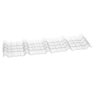Buy cheap Stormproof Corrugated Polycarbonate Sheets Translucent Plastic Roof Panels 0.8 product